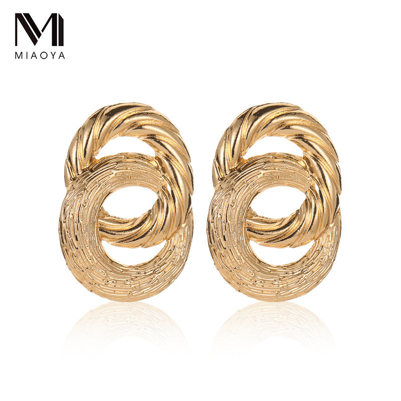 Wholesale Figure 8 Twist Alloy Earrings