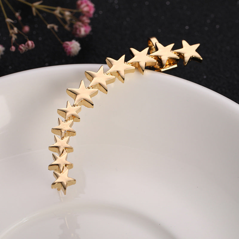 Wholesale Star Alloy Clip Earrings