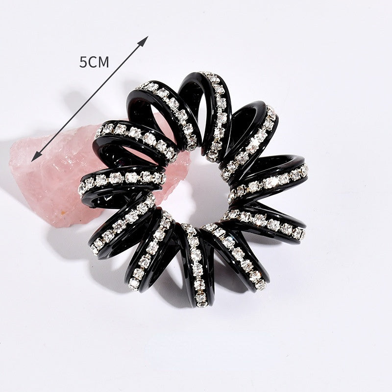 Wholesale Candy Color Telephone Line Plastic Hair Scrunchies