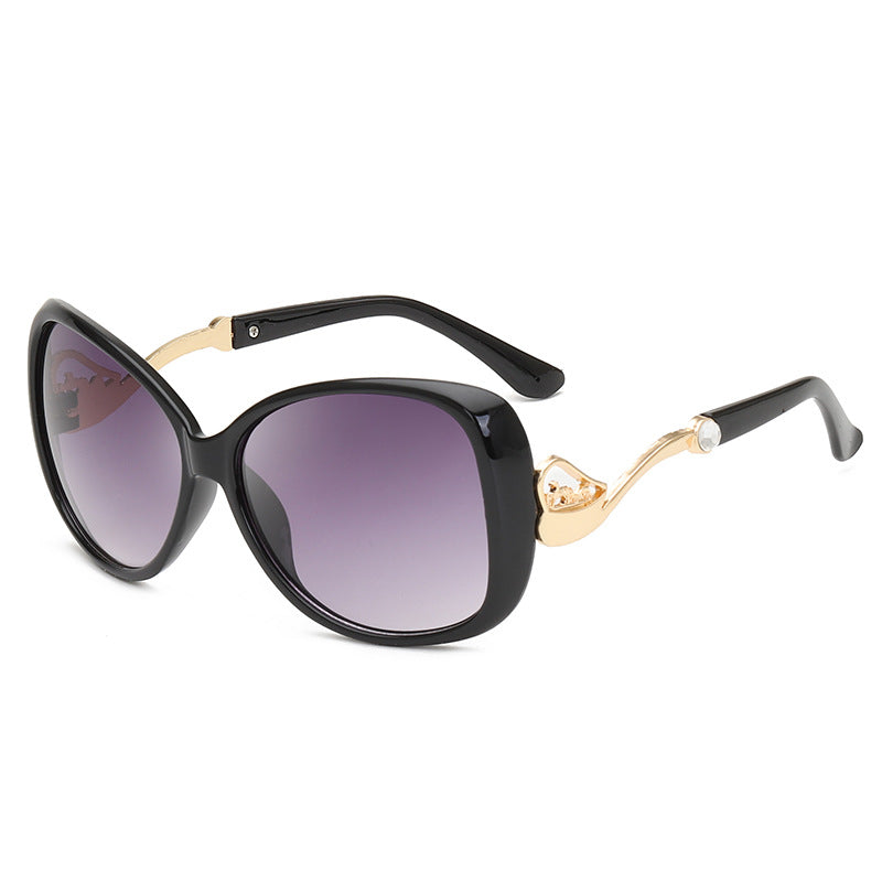 Wholesale Diamond-encrusted Metal Pony Cart PC Sunglasses