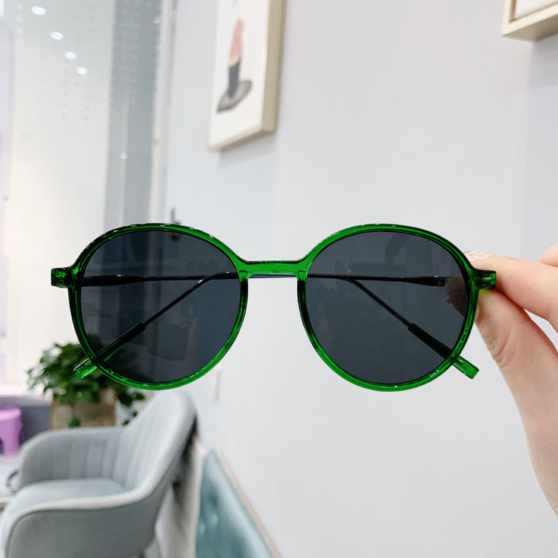 Wholesale PC Retro Personality Round Frame Sunglasses