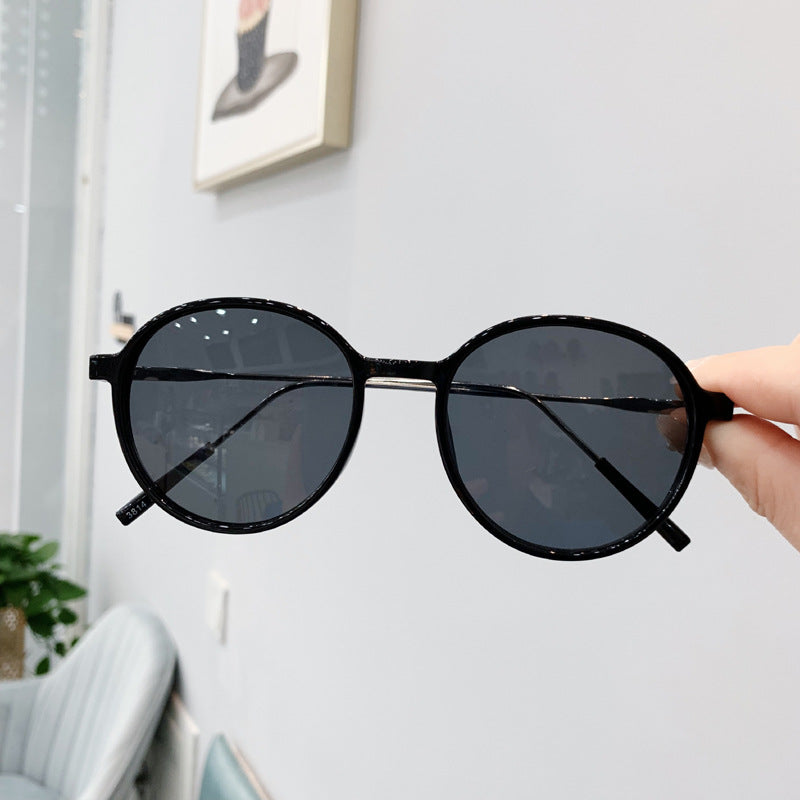 Wholesale PC Retro Personality Round Frame Sunglasses