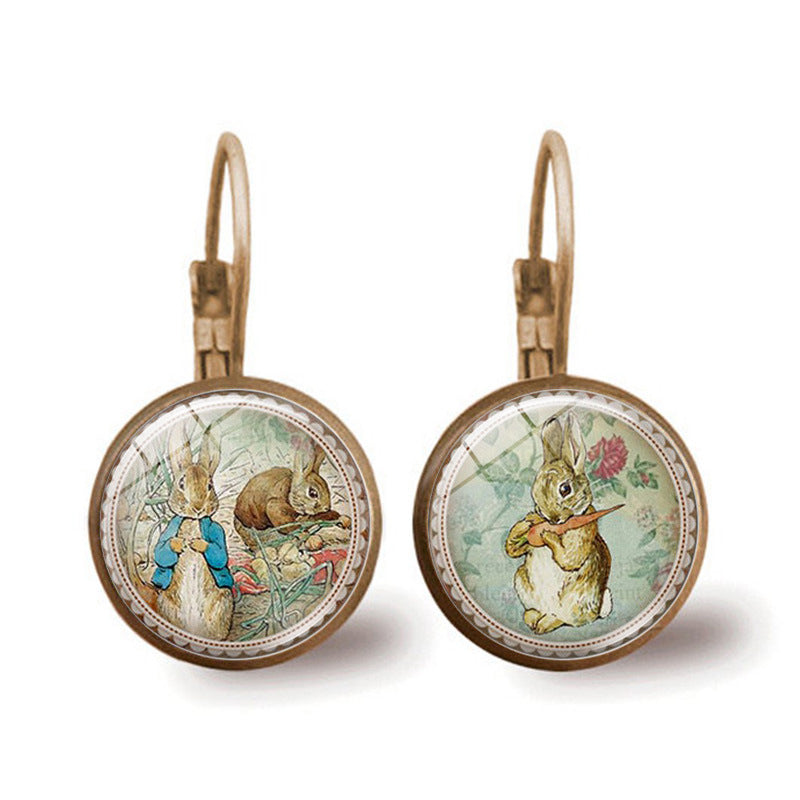 Wholesale Peter Rabbit Alloy Earrings