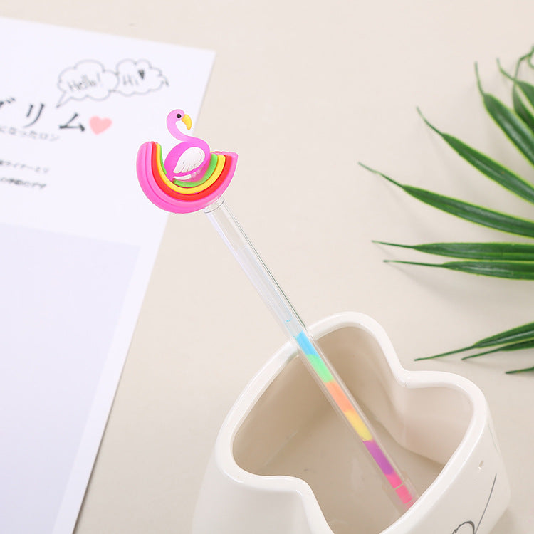 Resaltador de plástico de 6 colores de pony cisne de dibujos animados al por mayor