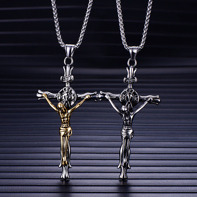 Wholesale Titanium Steel Cross Necklace