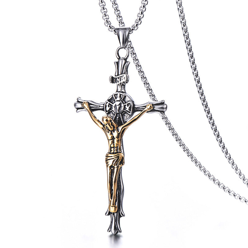 Wholesale Titanium Steel Cross Necklace