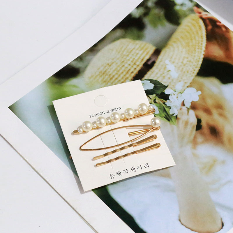 Wholesale Pearl Set Rhinestone Metal Word