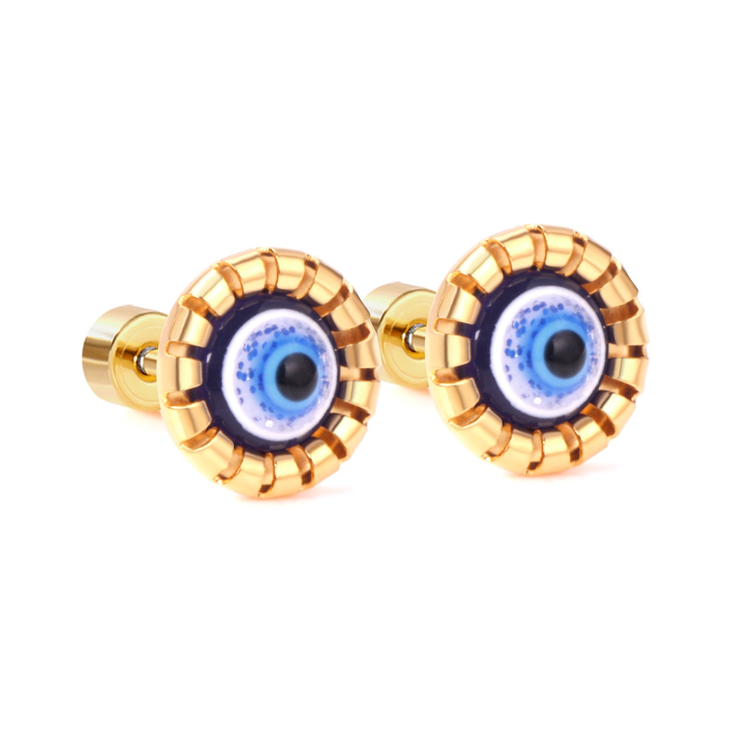 Aretes De Ojo De Diablo De Acero Inoxidable Al Por Mayor