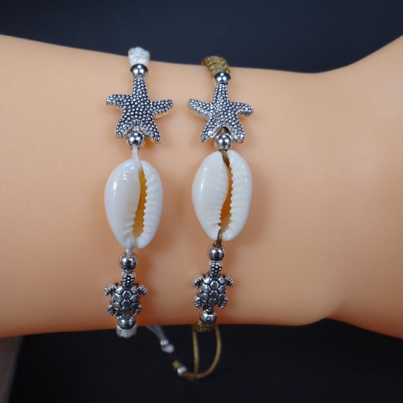Wholesale Starfish Shell Thread Bracelet