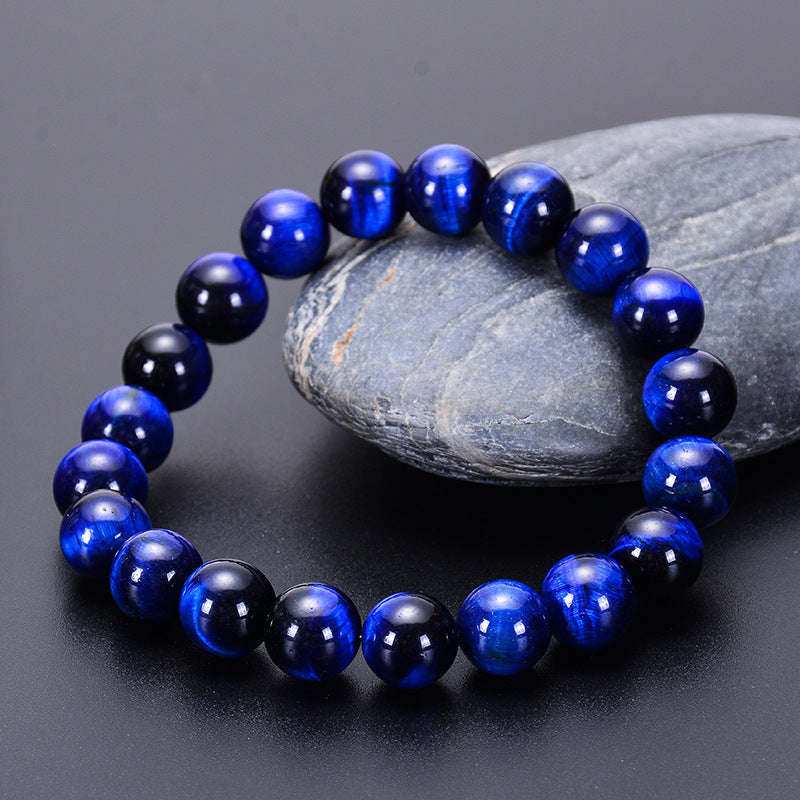 Wholesale Natural Blue Tiger Eye Stone Eagle Eye Stone Cat Eye Bracelet