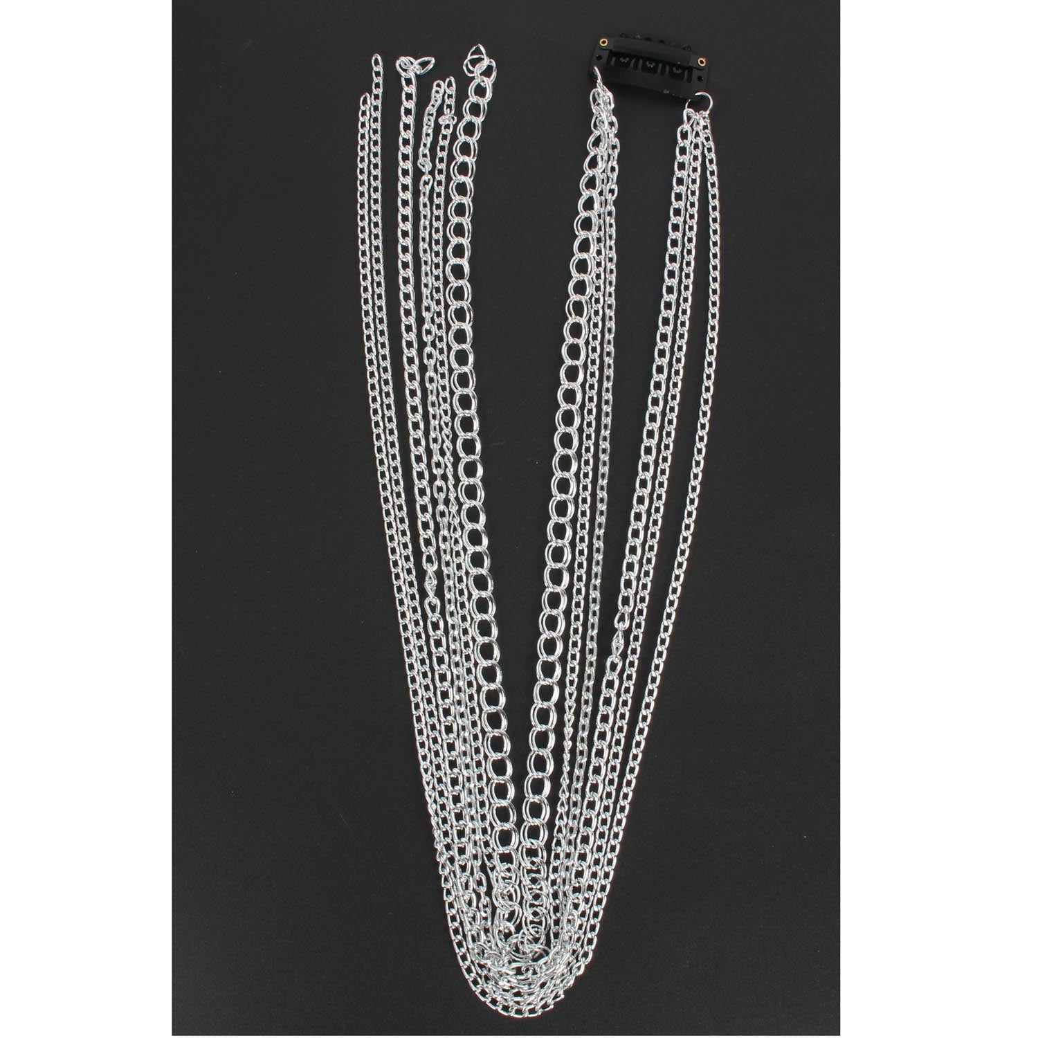 Wholesale Silver Plated Tassel Aluminum Hair Chain BB Hair Clips