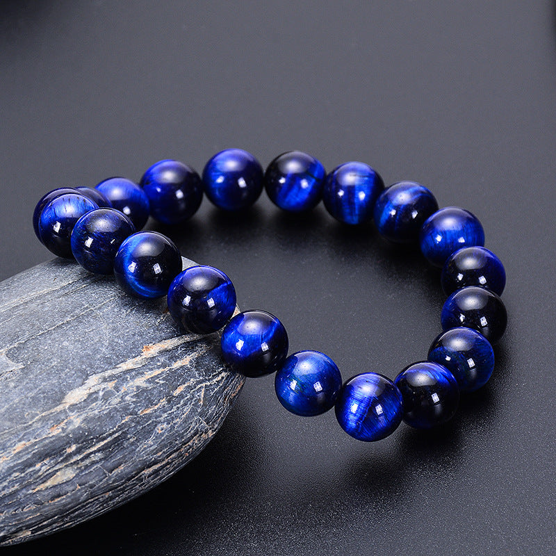 Wholesale Natural Blue Tiger Eye Stone Eagle Eye Stone Cat Eye Bracelet
