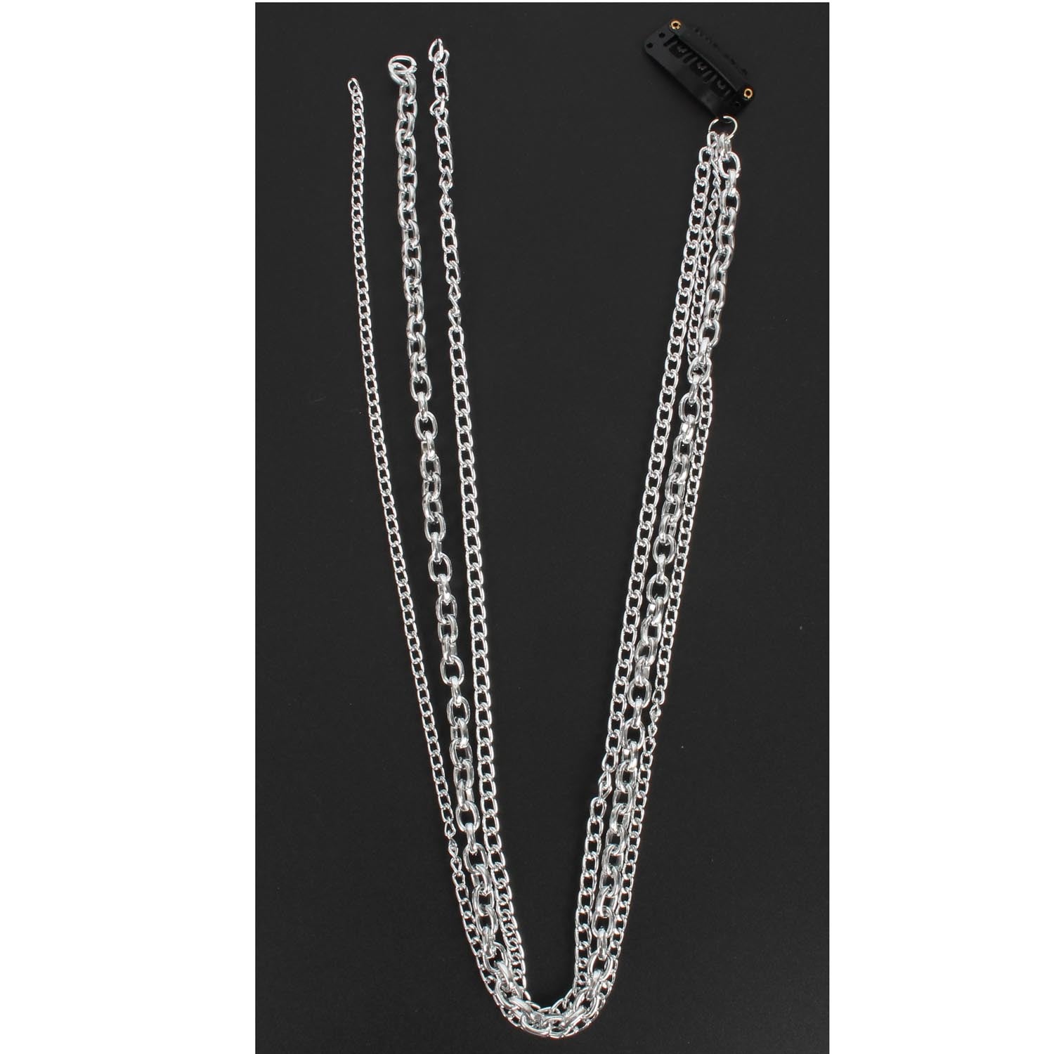 Wholesale Silver Plated Tassel Aluminum Hair Chain BB Hair Clips
