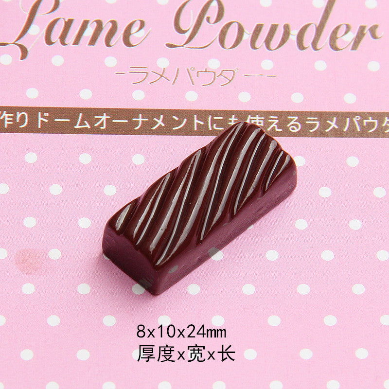 Wholesale 20PCS 10-20MM Imitation Chocolate Resin Flatback