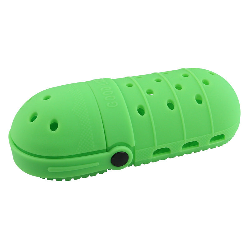 Wholesale Children's Hole Shoes Silicone Pencil Case
