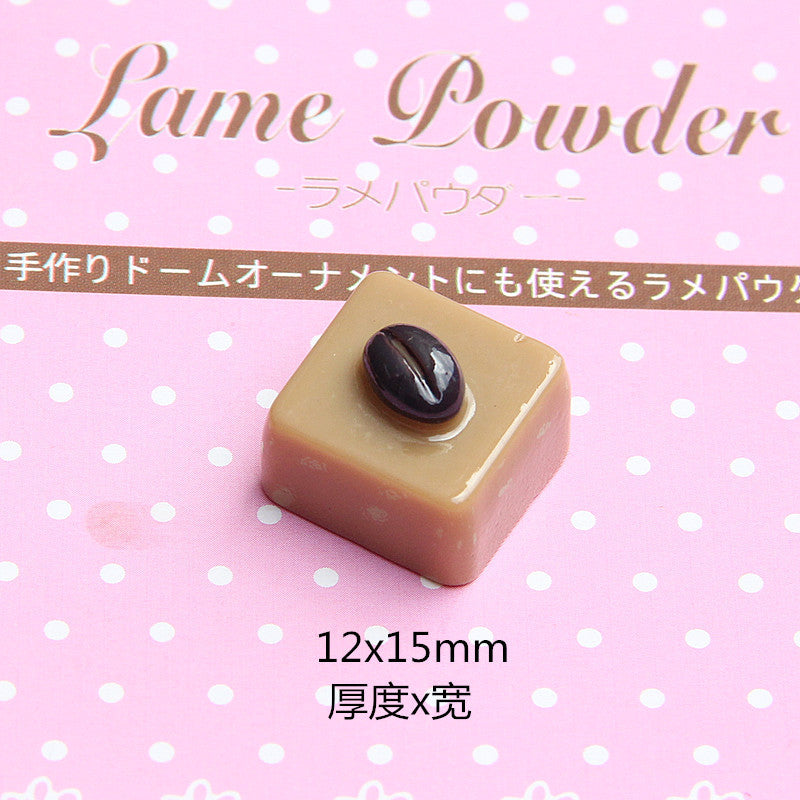 Wholesale 20PCS 10-20MM Imitation Chocolate Resin Flatback