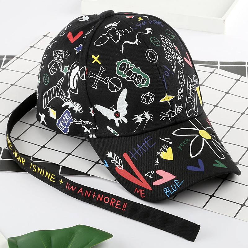 Wholesale Cotton Graffiti Peaked Cap