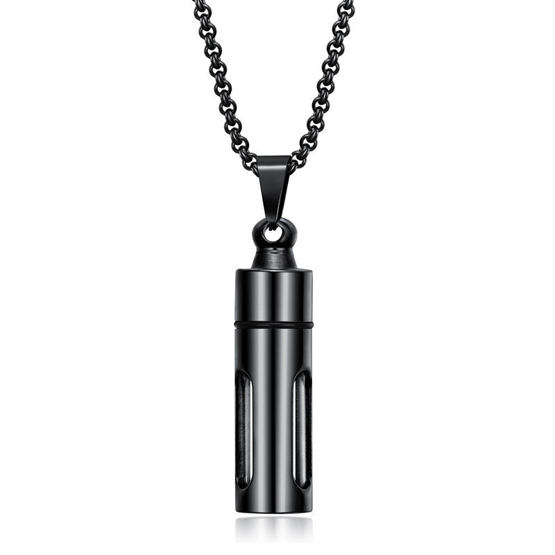 Wholesale Stainless Steel Perfume Bottle Pendant Creative Necklace