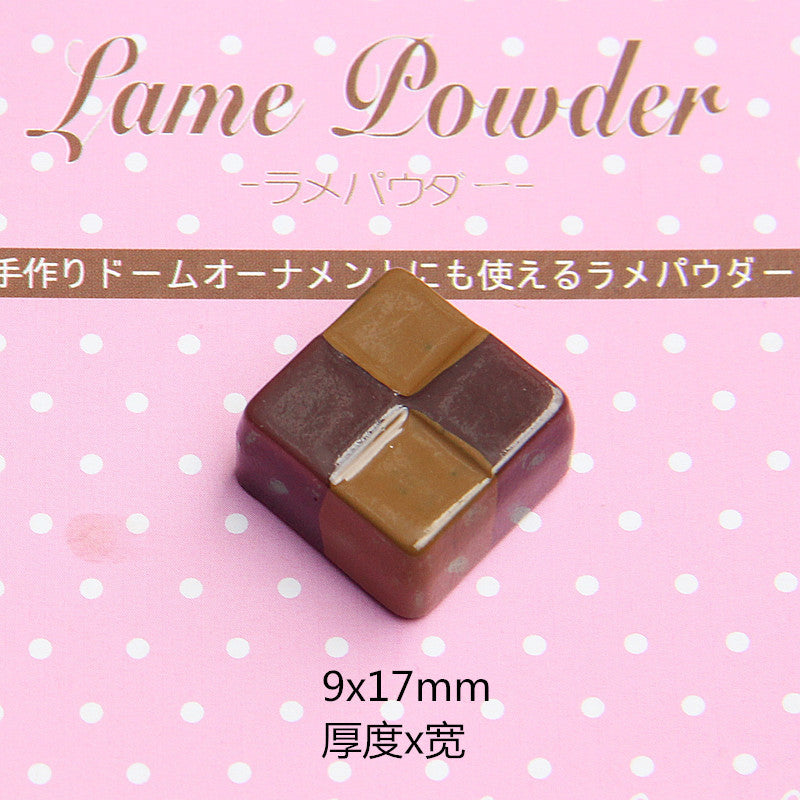 Wholesale 20PCS 10-20MM Imitation Chocolate Resin Flatback