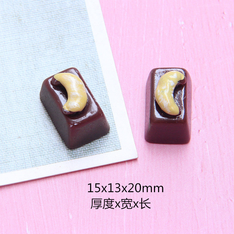 Wholesale 20PCS 10-20MM Imitation Chocolate Resin Flatback