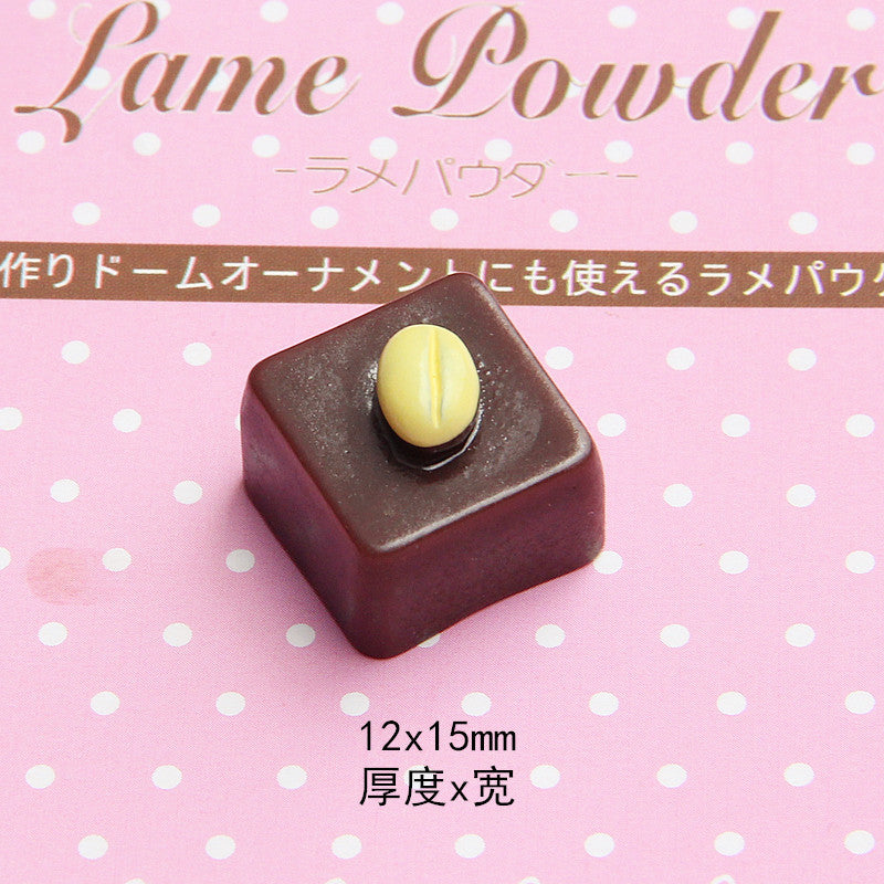 Wholesale 20PCS 10-20MM Imitation Chocolate Resin Flatback