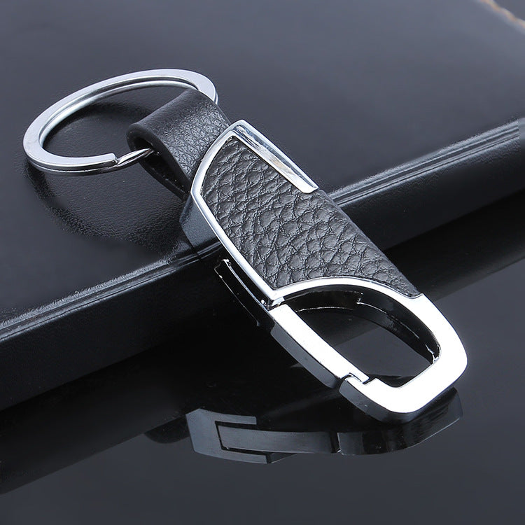 Wholesale 2pcs Men's Car Genuine Leather Keychains