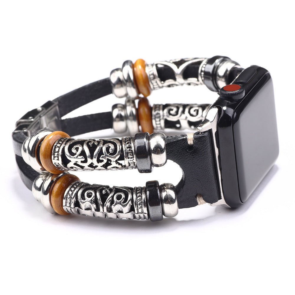 Wholesale iwatch Strap Genuine Leather Alloy Accessories Bracelet