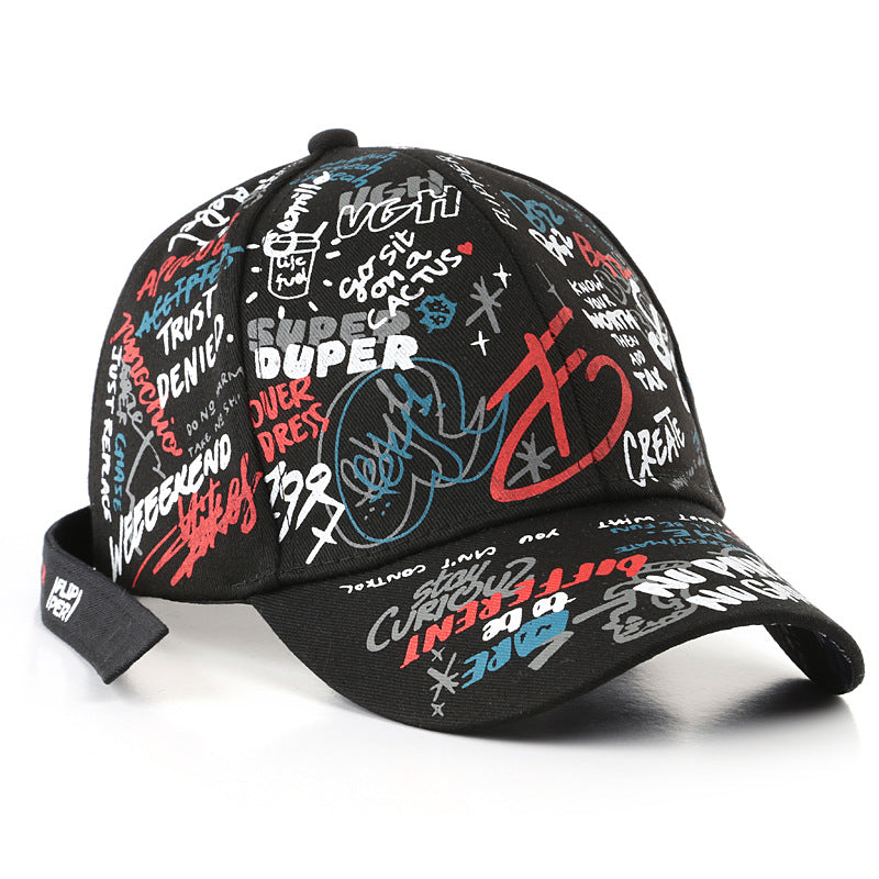 Wholesale Cotton Graffiti Peaked Cap