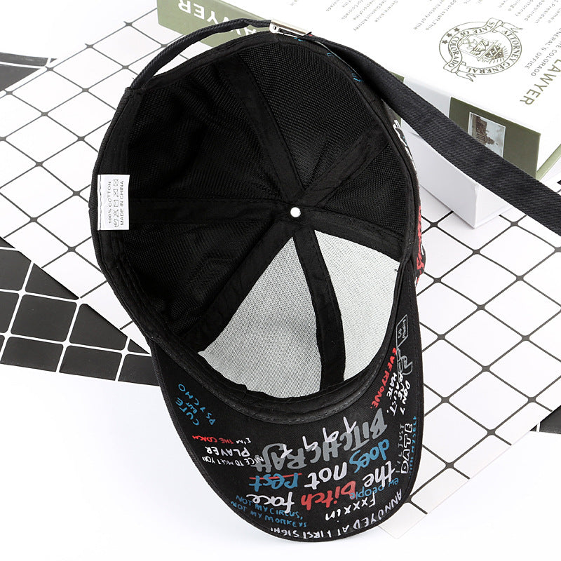 Wholesale Cotton Graffiti Peaked Cap