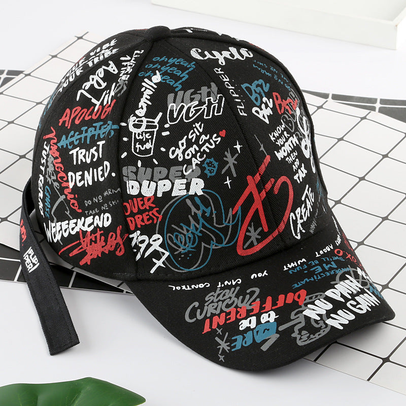 Wholesale Cotton Graffiti Peaked Cap