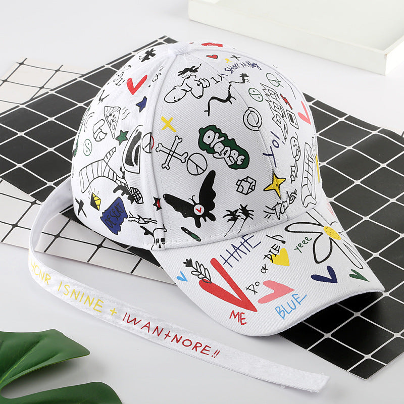 Wholesale Cotton Graffiti Peaked Cap