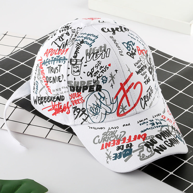 Wholesale Cotton Graffiti Peaked Cap