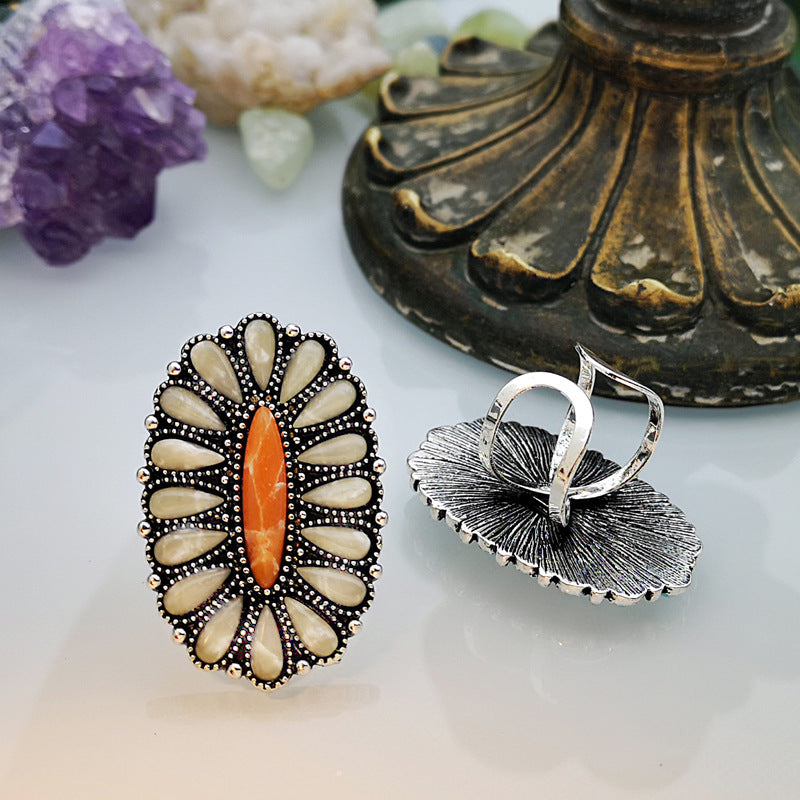 Wholesale 925 Silver Plated Turquoise Ring