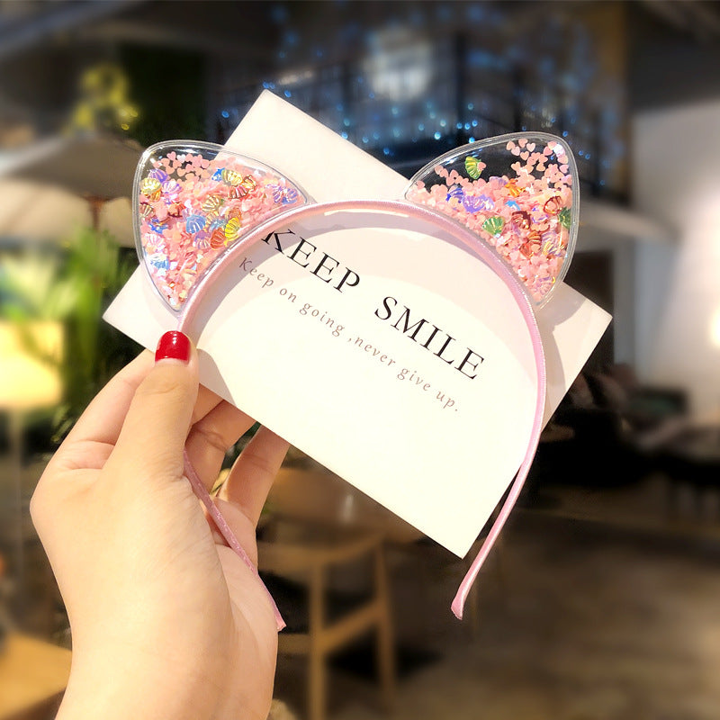 Lindo Orejas De Gato Diadema De Plástico al por mayor