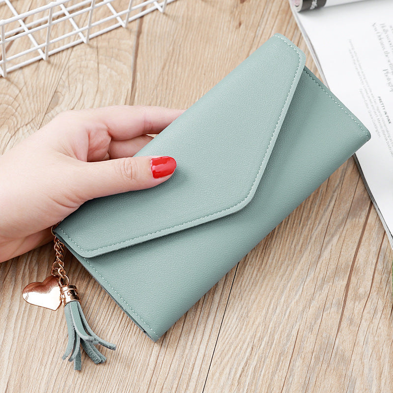Wholesale PU Long Tassel Women's Wallet Card Bag