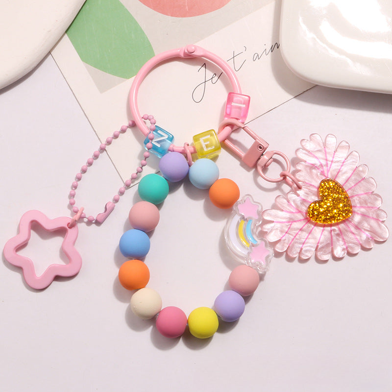 Llavero de corazón acrílico al por mayor