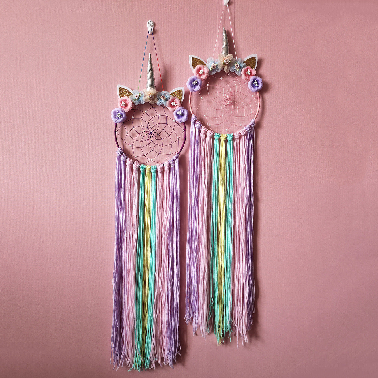 Nuevo Atrapasueños De Plumas De Unicornio al por mayor