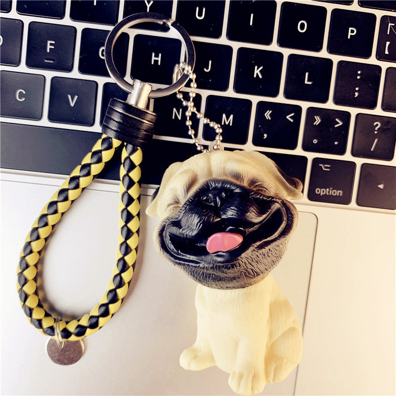 Llavero creativo hueco al por mayor de la muñeca del perro del Pvc