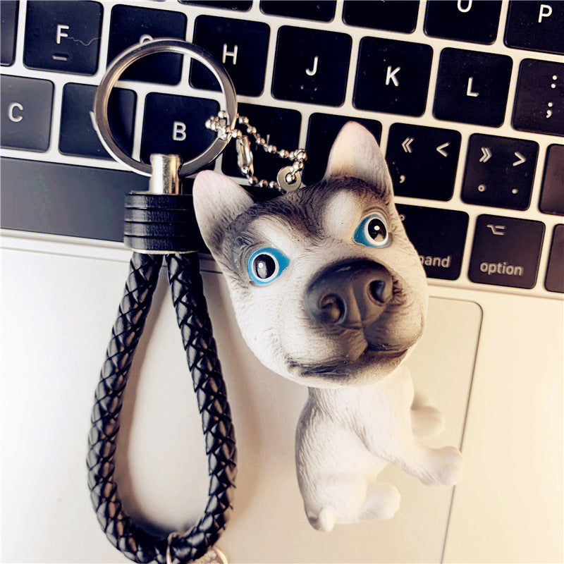 Llavero creativo hueco al por mayor de la muñeca del perro del Pvc