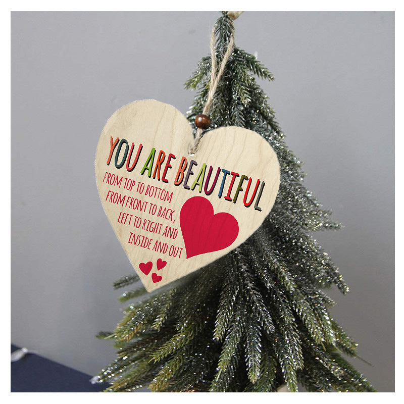 Letrero De Madera En Forma De Corazón De Navidad al por mayor