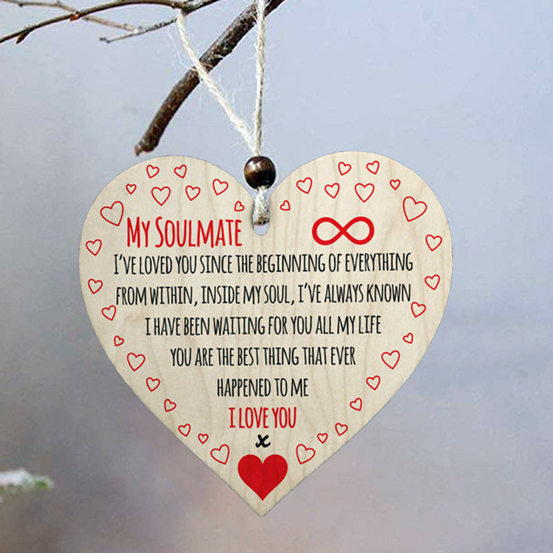 Letrero De Madera En Forma De Corazón De Navidad al por mayor