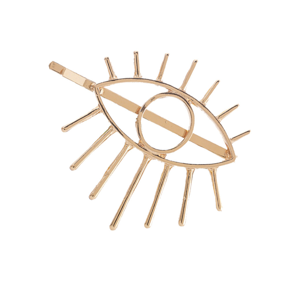 Wholesale Hollowed-out Devil's Eye Alloy Hair Clip