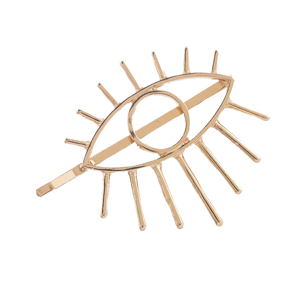 Wholesale Hollowed-out Devil's Eye Alloy Hair Clip