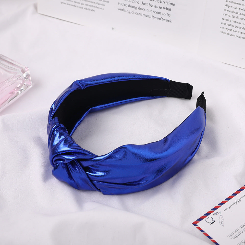 Wholesale Bright Color PU Fabric Headband