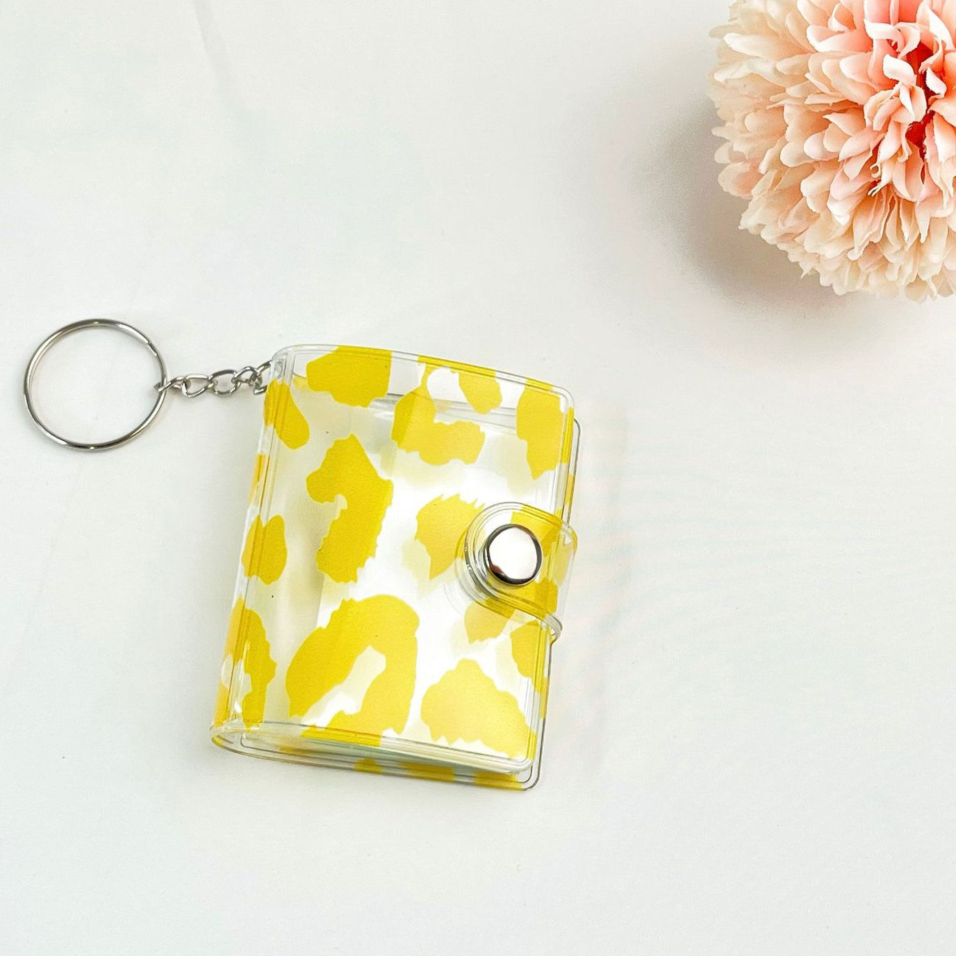 Wholesale 2-inch Leopard Print mini Album Plastic Keychains