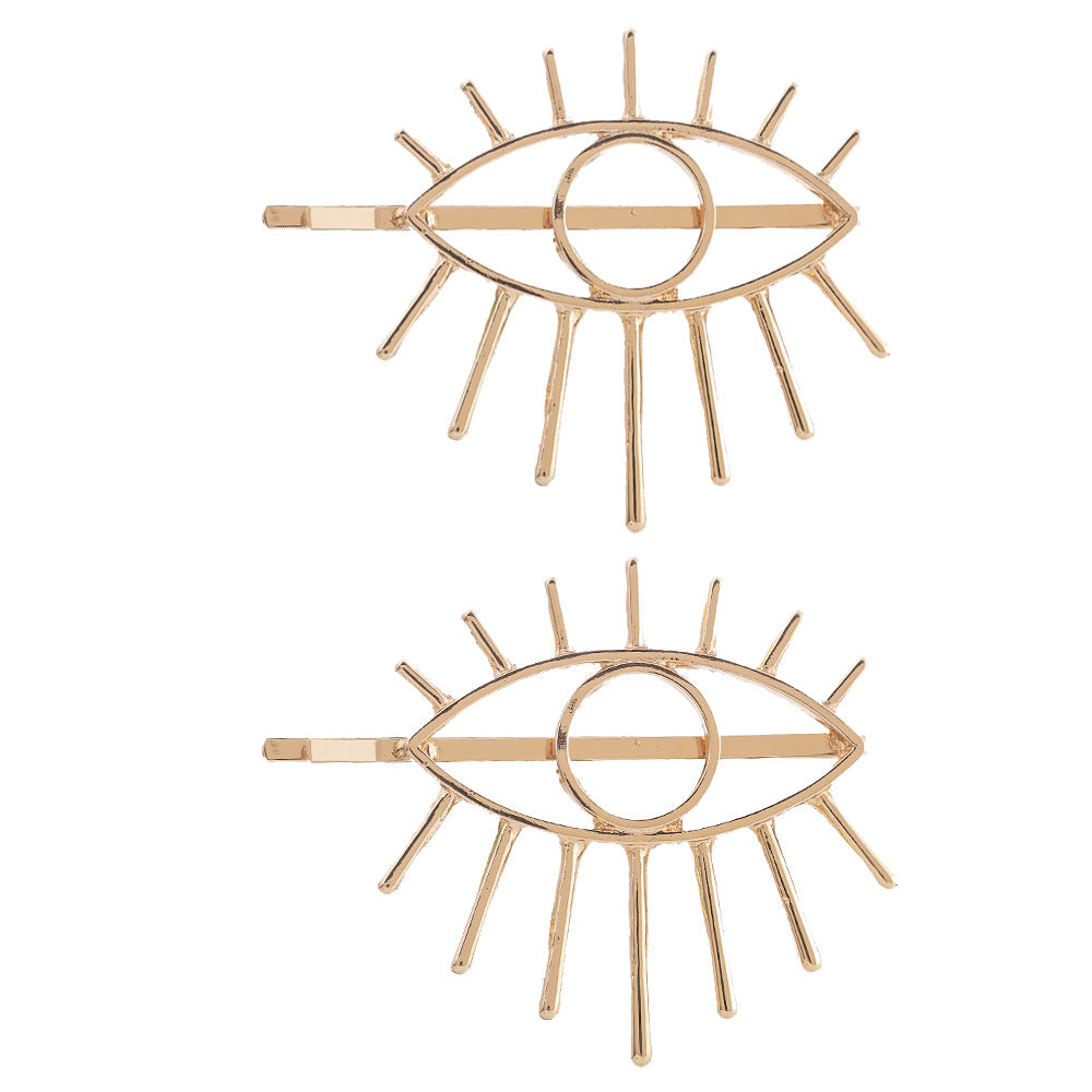 Wholesale Hollowed-out Devil's Eye Alloy Hair Clip