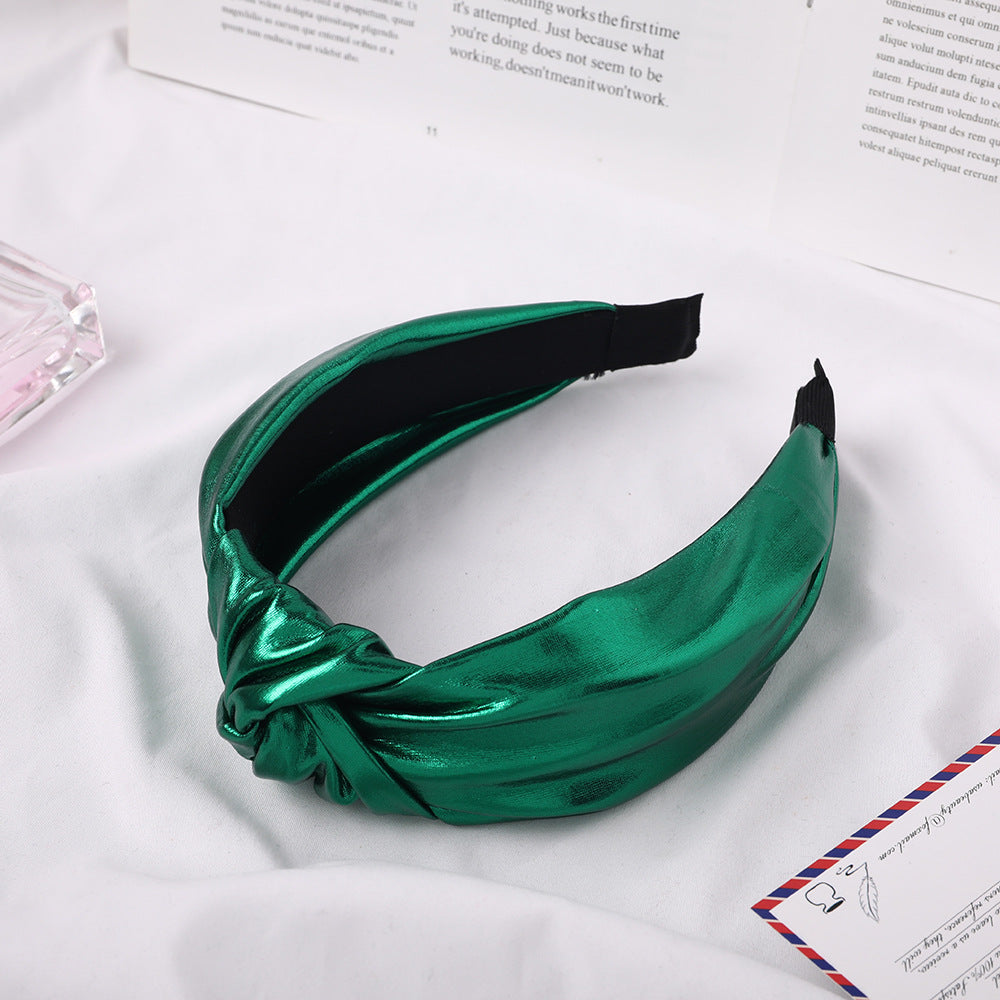 Wholesale Bright Color PU Fabric Headband