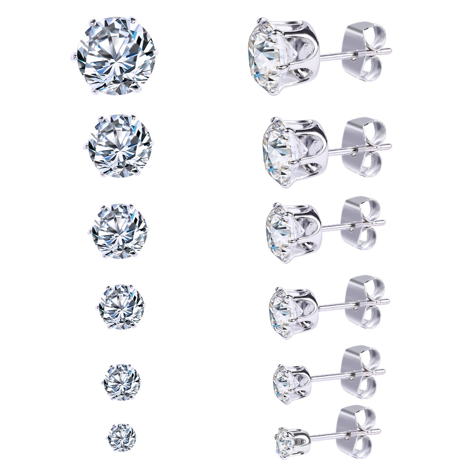 Wholesale Zirconia Alloy Earrings Set