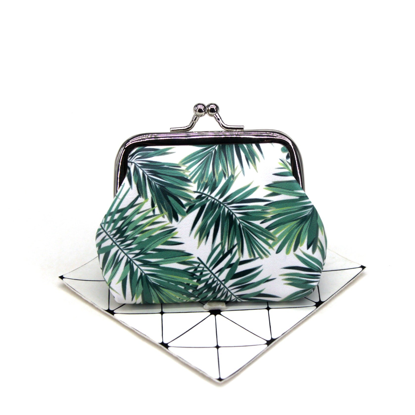 Venta al por mayor Monedero pequeño de hoja fresca de PU