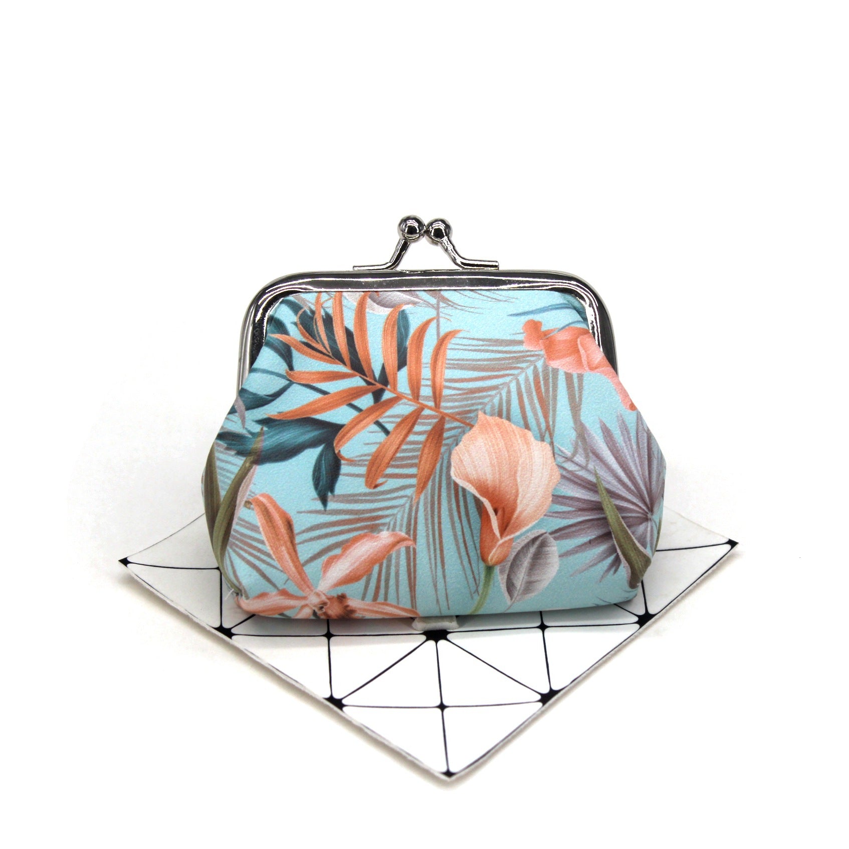 Venta al por mayor Monedero pequeño de hoja fresca de PU